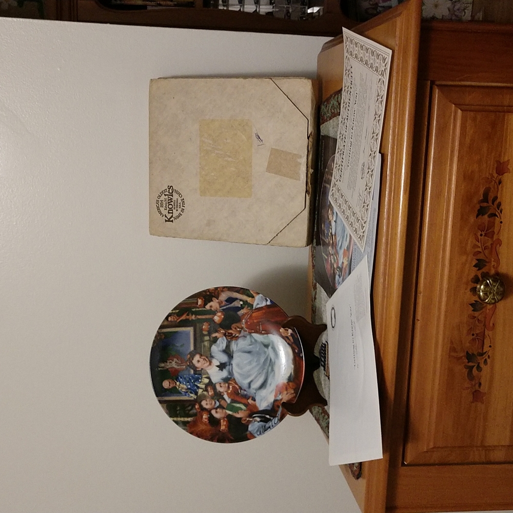 8.5" Knowles The King and I "Getting to Know You" Collectible Plate 1985